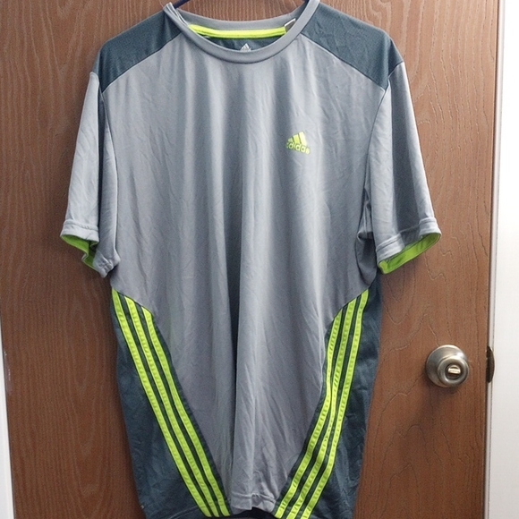 adidas Other - Adidas Men's Gray and Green Athletic Shirt
